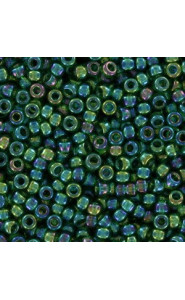 Miyuki rocailles Perlen 11/0 - Transparent green ab 11-179
